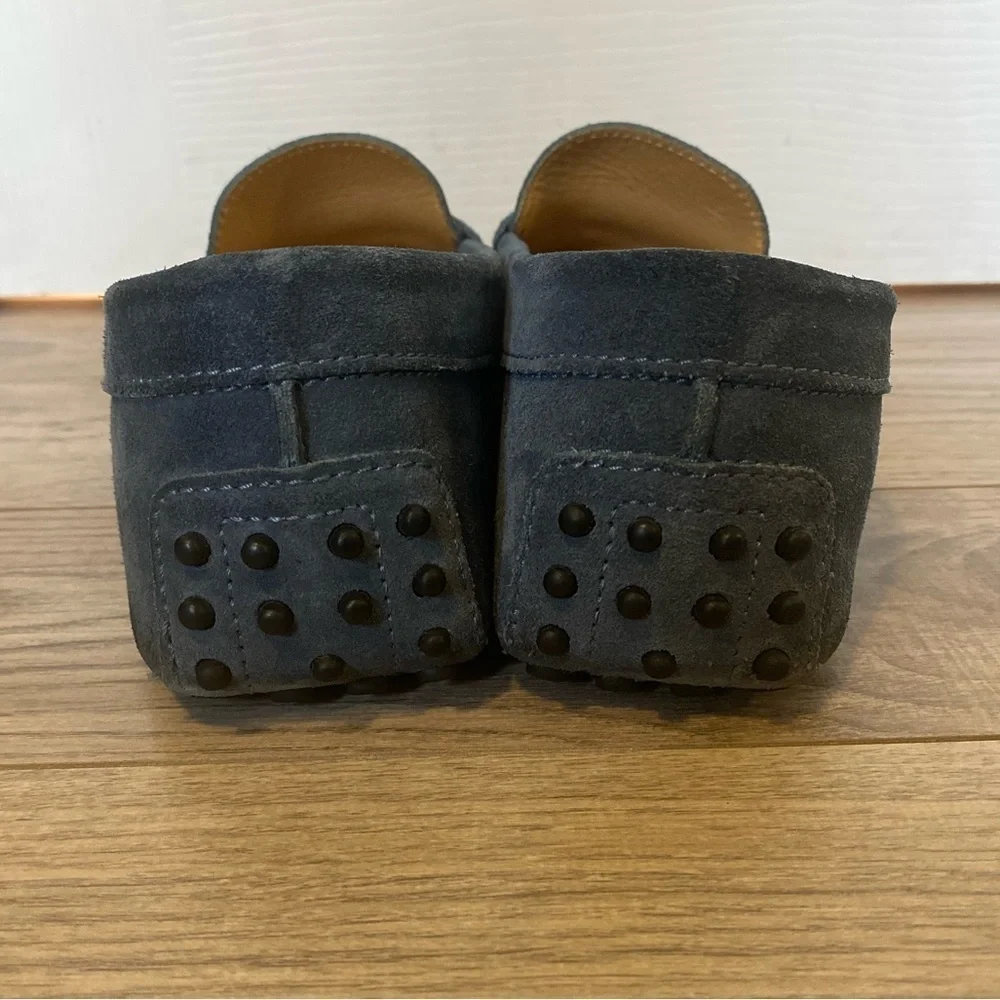 TOD’S Blue Suede Driving Loafers